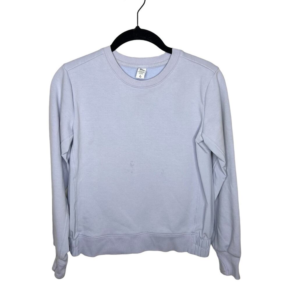ATHLETA / Tryout lilac purple active crewneck long sleeve sweatshirt / L/12